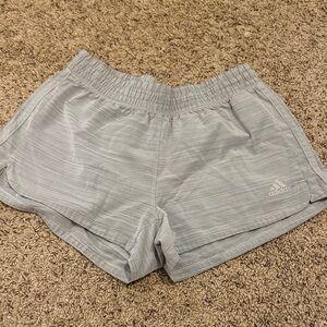 Adidas Women's Light Gray Athletic Shorts